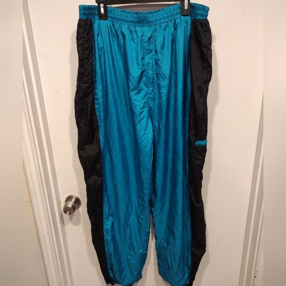 Vintage NBA Official Carl Banks Color Works Dimensional Warm Up Jogger Pants 1X